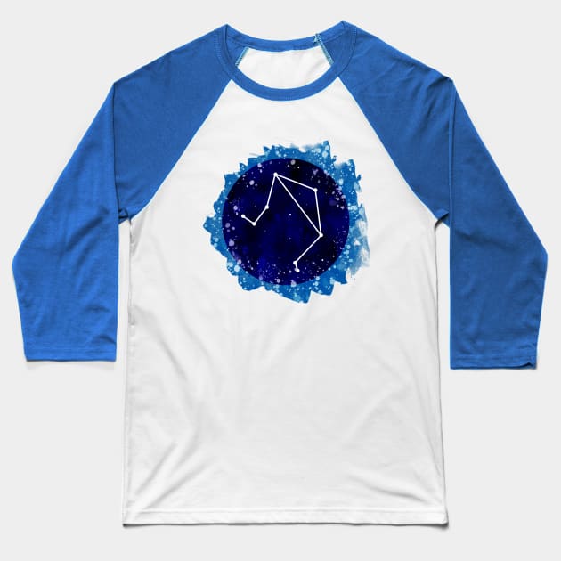 Watercolor Libra star sign art Baseball T-Shirt by lunamoonart